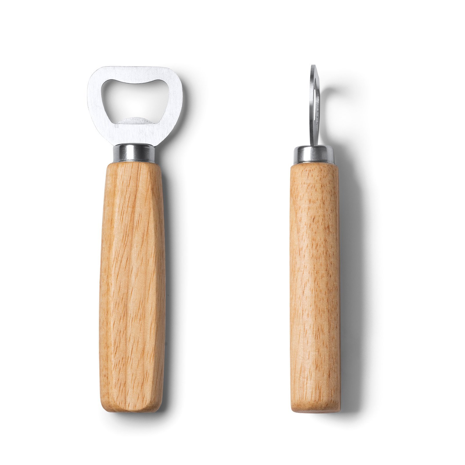 Cortador de roden para abrir botellas, herramienta de cocina de madera y metal.