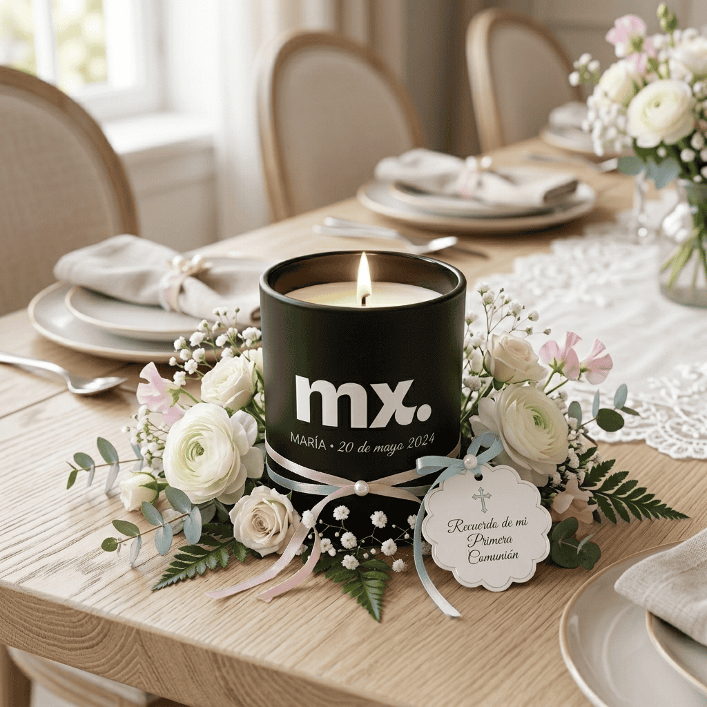 velas personalizadas para comuniones
