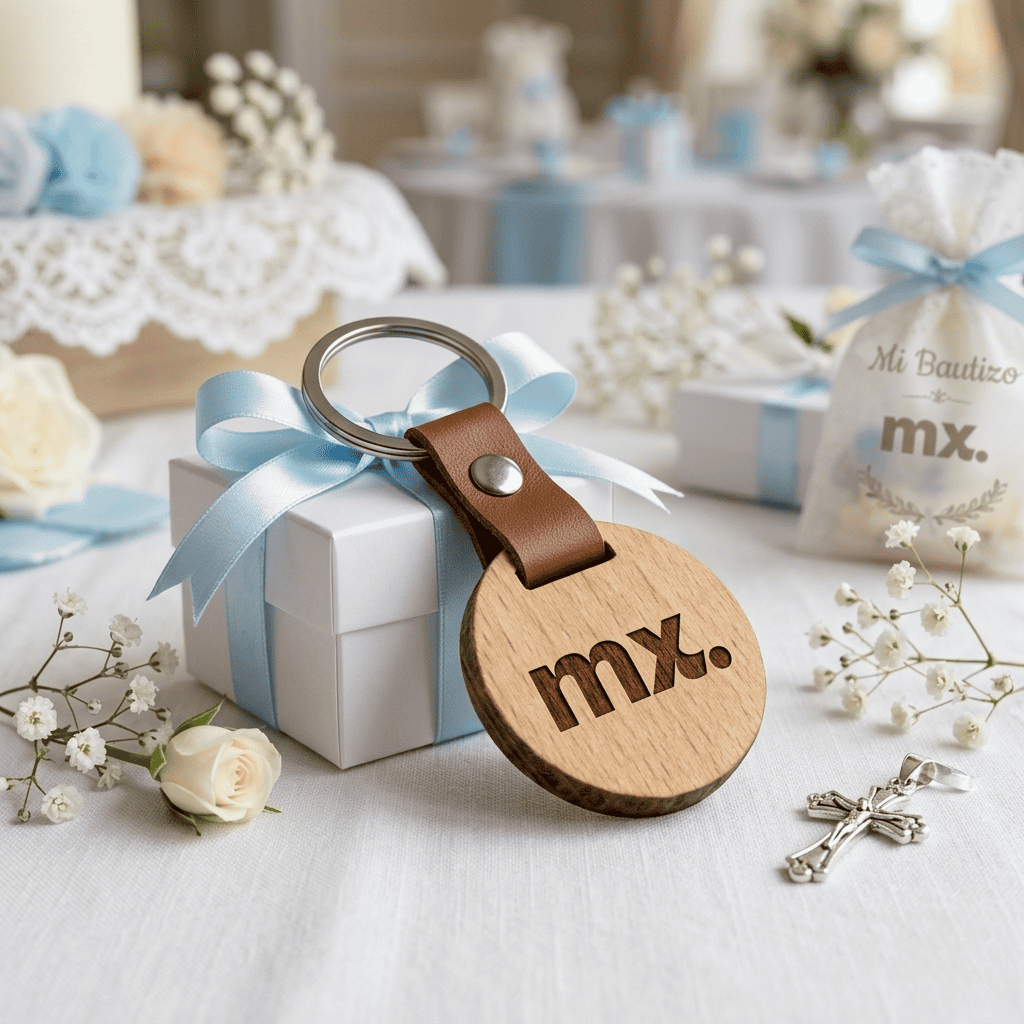 llaveros personalizados para bautizos